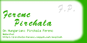 ferenc pirchala business card